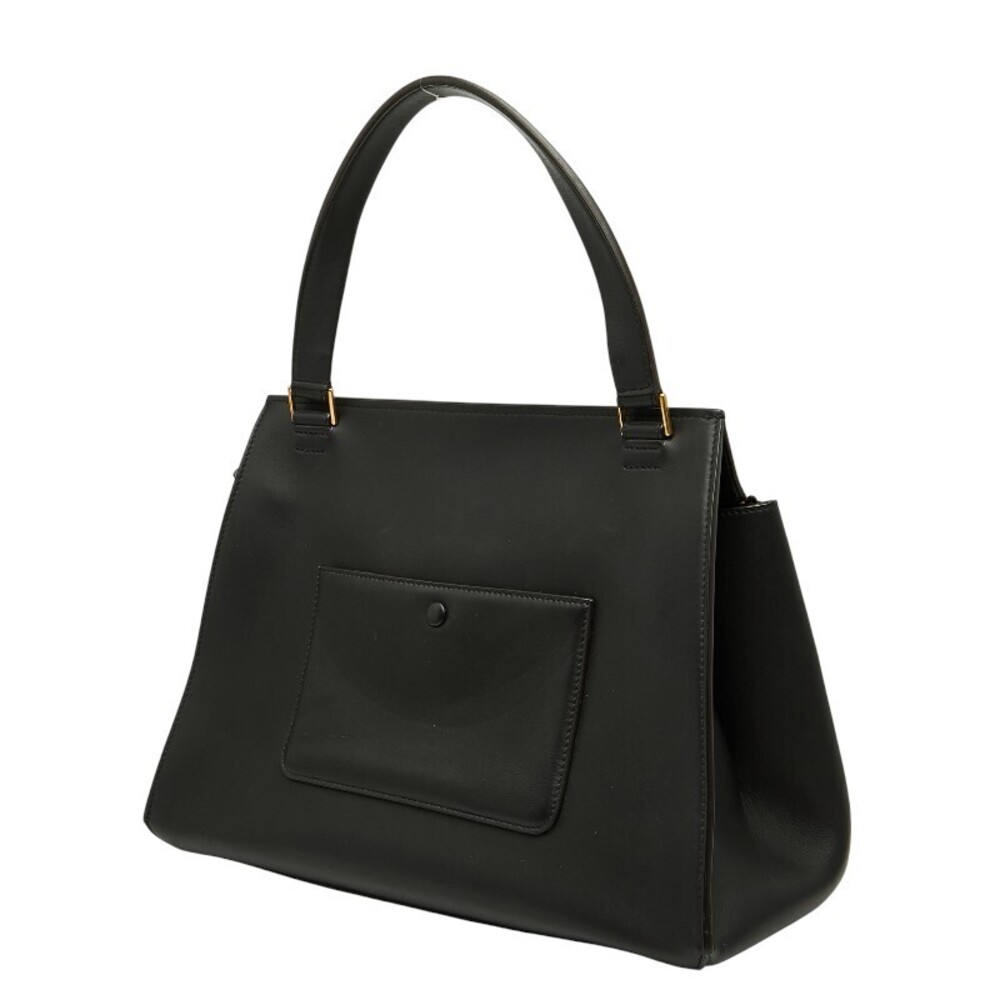 Celine Leather Handbag Multicolored Python Black